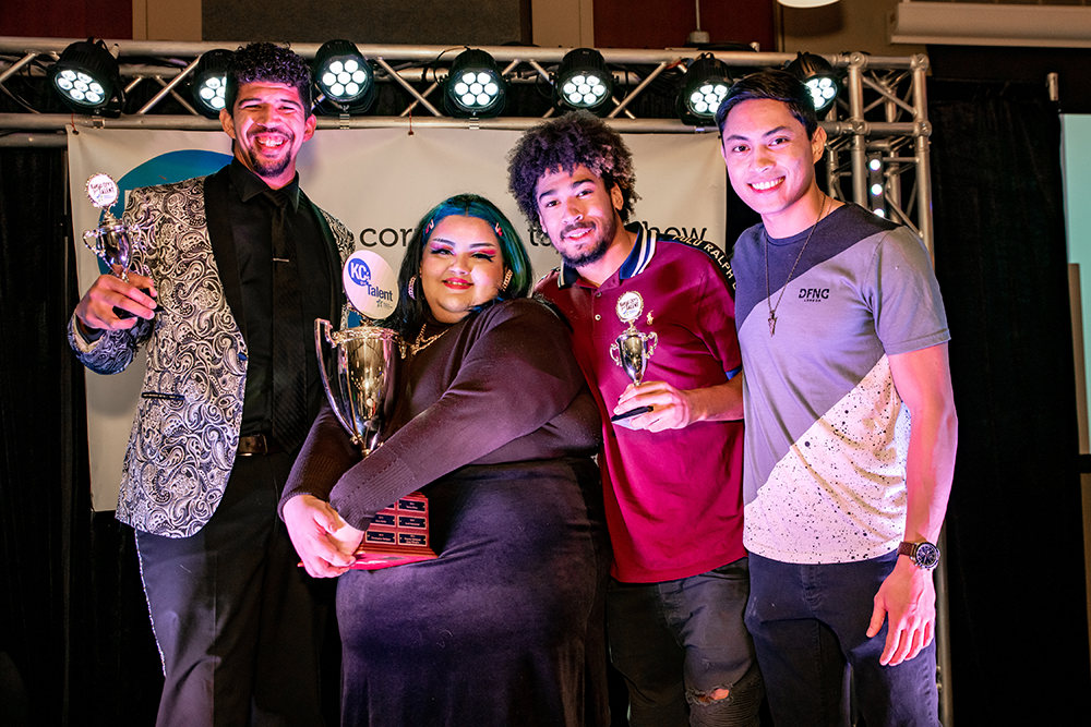 KC's Got Talent 2019 Winners Holding Their Trophies